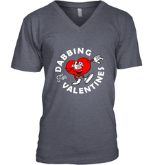 Dabbing Heart For Valentine's Day Art Graphics Heart Gift Men's V-Neck Men's V-Neck - HHHstores