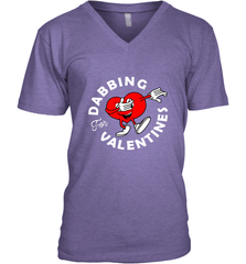 Dabbing Heart For Valentine's Day Art Graphics Heart Gift Men's V-Neck Men's V-Neck - HHHstores