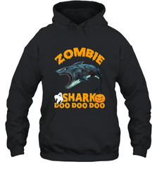 Zombie Shark Doo Doo Doo Halloween Shake Costume Lover Gifts Hooded Sweatshirt Hooded Sweatshirt - HHHstores