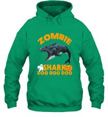 Zombie Shark Doo Doo Doo Halloween Shake Costume Lover Gifts Hooded Sweatshirt Hooded Sweatshirt - HHHstores
