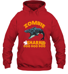 Zombie Shark Doo Doo Doo Halloween Shake Costume Lover Gifts Hooded Sweatshirt Hooded Sweatshirt - HHHstores