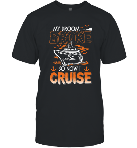 My Broom Broke So Now I Cruise Halloween Cruising Men's T-Shirt Men's T-Shirt / Black / S Men's T-Shirt - HHHstores