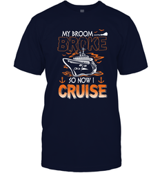 My Broom Broke So Now I Cruise Halloween Cruising Men's T-Shirt