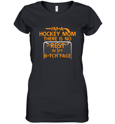 Im A hockey Mom Design Women's V-Neck T-Shirt