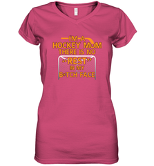 Im A hockey Mom Design Women's V-Neck T-Shirt Women's V-Neck T-Shirt - HHHstores