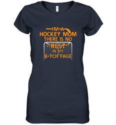 Im A hockey Mom Design Women's V-Neck T-Shirt