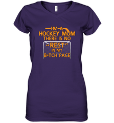 Im A hockey Mom Design Women's V-Neck T-Shirt Women's V-Neck T-Shirt - HHHstores