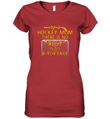 Im A hockey Mom Design Women's V-Neck T-Shirt Women's V-Neck T-Shirt - HHHstores
