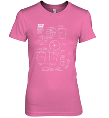 Aqua Teen Hunger Force Master Shake Sculptin Diagram Women's Premium T-Shirt Women's Premium T-Shirt - HHHstores