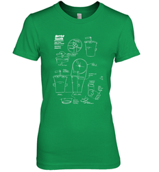Aqua Teen Hunger Force Master Shake Sculptin Diagram Women's Premium T-Shirt