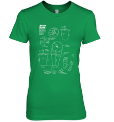 Aqua Teen Hunger Force Master Shake Sculptin Diagram Women's Premium T-Shirt Women's Premium T-Shirt - HHHstores
