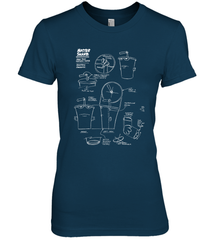 Aqua Teen Hunger Force Master Shake Sculptin Diagram Women's Premium T-Shirt Women's Premium T-Shirt - HHHstores