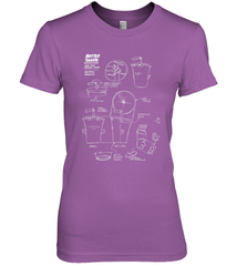 Aqua Teen Hunger Force Master Shake Sculptin Diagram Women's Premium T-Shirt Women's Premium T-Shirt - HHHstores