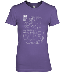 Aqua Teen Hunger Force Master Shake Sculptin Diagram Women's Premium T-Shirt Women's Premium T-Shirt - HHHstores