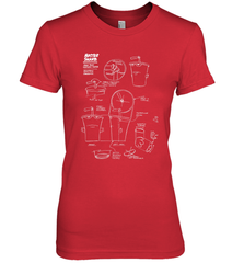 Aqua Teen Hunger Force Master Shake Sculptin Diagram Women's Premium T-Shirt Women's Premium T-Shirt - HHHstores