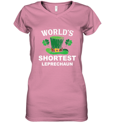 Shortest Leprechaun Funny Family St. Patrick's Day Women's V-Neck T-Shirt Women's V-Neck T-Shirt - HHHstores