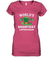 Shortest Leprechaun Funny Family St. Patrick's Day Women's V-Neck T-Shirt Women's V-Neck T-Shirt - HHHstores