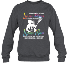Lacrosse Strong Lacrosse Mom Crewneck Sweatshirt Crewneck Sweatshirt - HHHstores