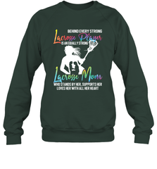 Lacrosse Strong Lacrosse Mom Crewneck Sweatshirt Crewneck Sweatshirt - HHHstores