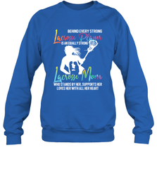 Lacrosse Strong Lacrosse Mom Crewneck Sweatshirt Crewneck Sweatshirt - HHHstores