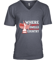 Where liberty dwells, there is my country 01 Men's V-Neck Men's V-Neck - HHHstores