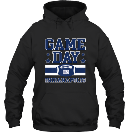 NFL Indianapolis Game Day Football Home Team Hooded Sweatshirt Hooded Sweatshirt / Black / S Hooded Sweatshirt - HHHstores