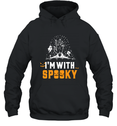Spooky Halloween Costume Scary Gift Hooded Sweatshirt