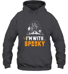 Spooky Halloween Costume Scary Gift Hooded Sweatshirt Hooded Sweatshirt - HHHstores