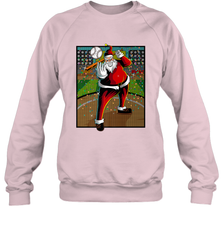 Baseball Santa Ugly Christmas Sports Graphic Print Design Crewneck Sweatshirt Crewneck Sweatshirt - HHHstores