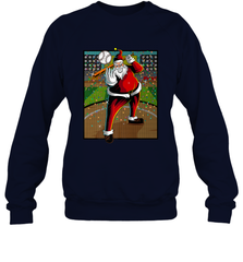 Baseball Santa Ugly Christmas Sports Graphic Print Design Crewneck Sweatshirt Crewneck Sweatshirt - HHHstores
