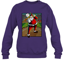 Baseball Santa Ugly Christmas Sports Graphic Print Design Crewneck Sweatshirt Crewneck Sweatshirt - HHHstores