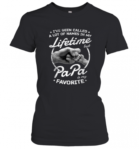 Papa Fathers Day Grandpa or Dad Women's T-Shirt Women's T-Shirt / Black / XS Women's T-Shirt - HHHstores