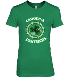 NFL Carolina Panthers Logo Happy St Patrick's Day Women's Premium T-Shirt