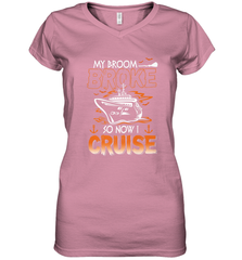 My Broom Broke So Now I Am A Nurse Halloween Costume Women's V-Neck T-Shirt Women's V-Neck T-Shirt - HHHstores