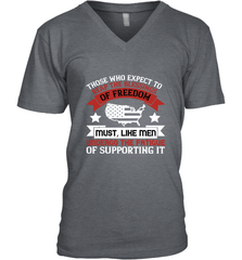 Those who expect to reap the blessings of freedom, must, like men, undergo the fatigue of supporting it 01 Men's V-Neck Men's V-Neck - HHHstores