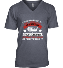 Those who expect to reap the blessings of freedom, must, like men, undergo the fatigue of supporting it 01 Men's V-Neck Men's V-Neck - HHHstores