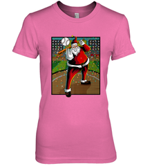 Baseball Santa Ugly Christmas Sports Graphic Print Design Women's Premium T-Shirt Women's Premium T-Shirt - HHHstores