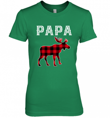 Papa Moose Red Plaid Christmas Pajama Women's Premium T-Shirt Women's Premium T-Shirt - HHHstores