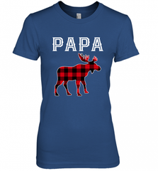 Papa Moose Red Plaid Christmas Pajama Women's Premium T-Shirt Women's Premium T-Shirt - HHHstores