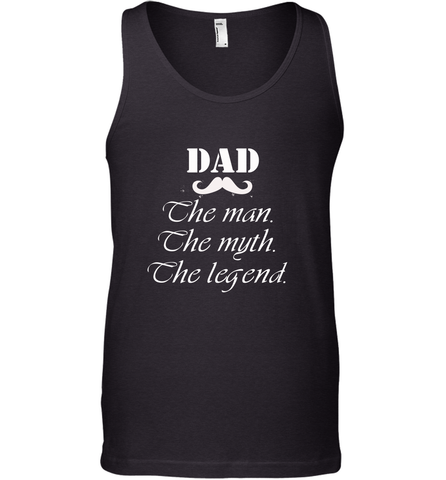 Dad the man the myth the legend Happy Father's day Men's Tank Top Men's Tank Top / Black / XS Men's Tank Top - HHHstores