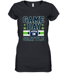 NFL Seattle Wa. Game Day Football Home Team Women's V-Neck T-Shirt
