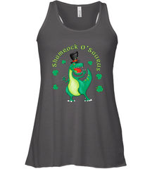 T Rex Dinosaur St. Patrick's Day Irish Funny Women's Racerback Tank Women's Racerback Tank - HHHstores