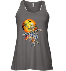 Skeleton Riding T Rex Funny Halloween Women's Racerback Tank Women's Racerback Tank - HHHstores