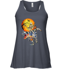 Skeleton Riding T Rex Funny Halloween Women's Racerback Tank Women's Racerback Tank - HHHstores