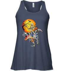 Skeleton Riding T Rex Funny Halloween Women's Racerback Tank Women's Racerback Tank - HHHstores