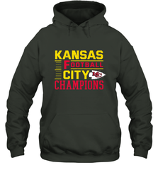 Kansas City Football Champions Vintage KC Distressed Gift Hooded Sweatshirt Hooded Sweatshirt - HHHstores