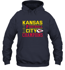 Kansas City Football Champions Vintage KC Distressed Gift Hooded Sweatshirt Hooded Sweatshirt - HHHstores