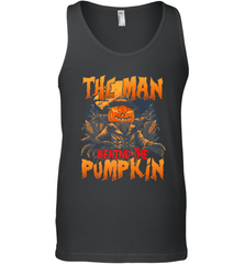Mens Halloween Fun Dad The Man Behind Pumpkin Gift Men's Tank Top Men's Tank Top - HHHstores