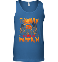 Mens Halloween Fun Dad The Man Behind Pumpkin Gift Men's Tank Top Men's Tank Top - HHHstores