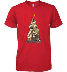 Merry Christmas Merry Slothmas Sloth Christmas Tree Xmas Men's Premium T-Shirt Men's Premium T-Shirt - HHHstores